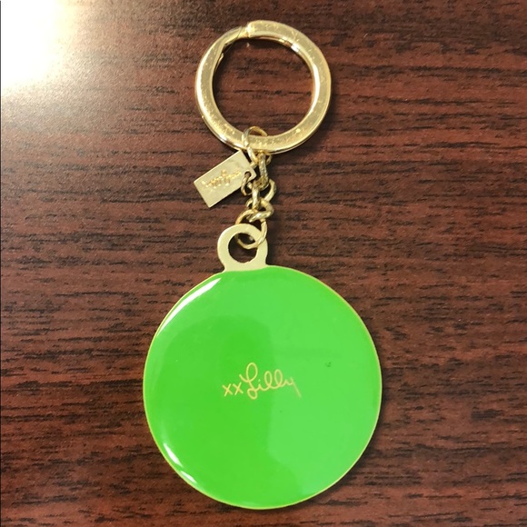 Lilly Pulitzer flower printed keychain - Picture 2 of 3
